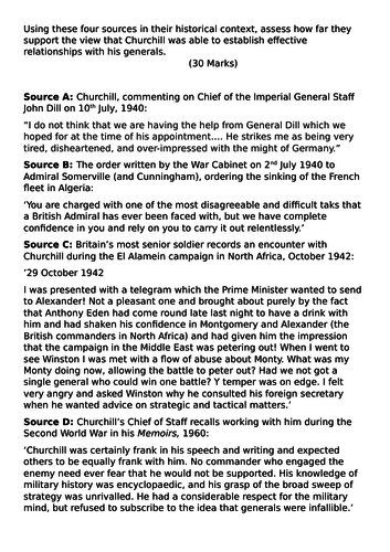 Edexcel a level history exemplar essays paper 2 image