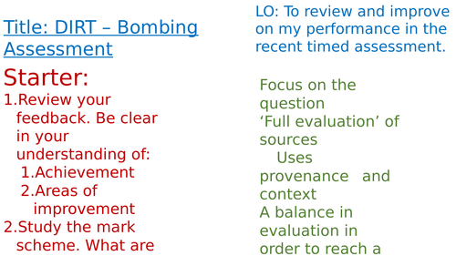 OCR A-Level History Unit Y113 - Lessons 19-20 - Churchill as Wartime Leader Assessment