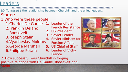 OCR A-Level History Unit Y113 - Lesson 21-22