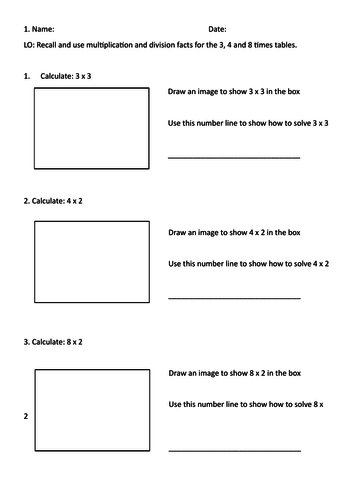 Year 3 BUMPER Multiplication Resources 3,4,8 times tables, grid multiplication, problem solving