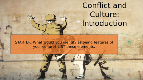 KS3: Conflict and Culture Poetry - a stimulus for Creative Writing