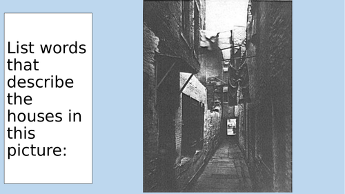 A groupwork task, introducing the problems faced by the police in Whitechapel in 1881