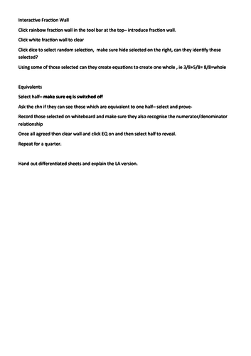 Year 3 Fractions Resources and  Lesson Plans, Fluency, Reasoning and Problem Solving inc simplifying