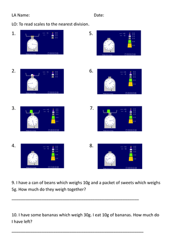 Year 3 Mass lesson PP and resources reading scales