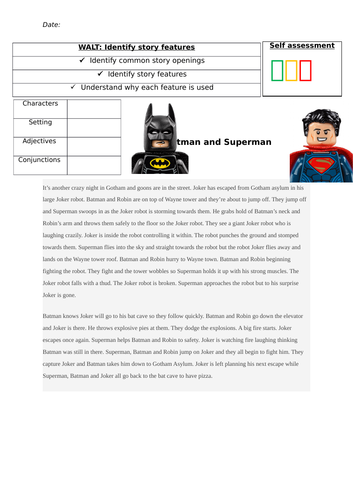 Identify story features