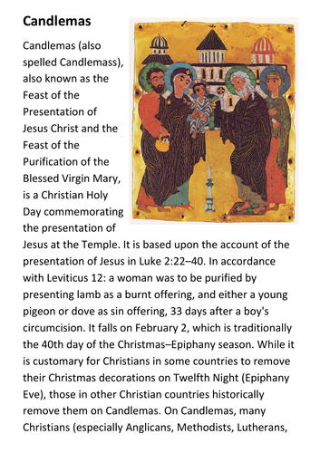 Candlemas Handout