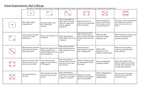 Great Expectations Revision