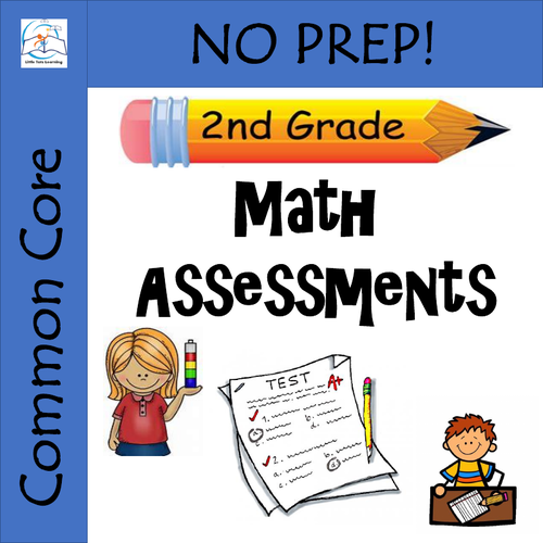 2nd Grade Math Assessments Common Core Aligned Teaching Resources