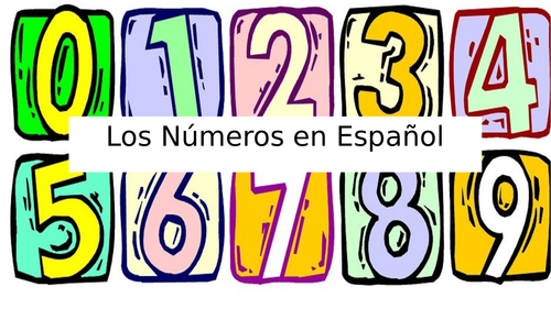 Spanish Numbers 1-10