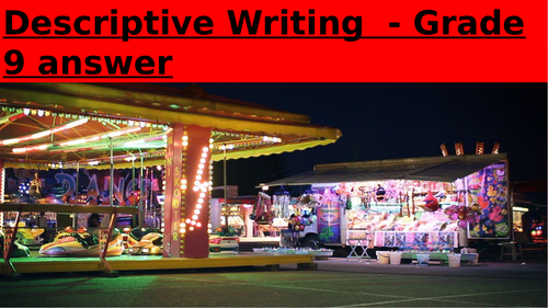 GCSE English Language - writing a grade 9 descriptive piece (52 slide PPoint with lecturer podcast)