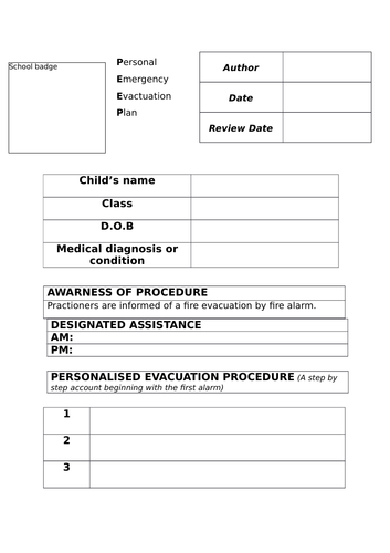 care-home-evacuation-plan