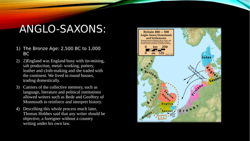 A comprehensive series of Powerpoint slides from covering the Anglo-Saxon period up to 1066.