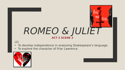 Romeo & Juliet - Act 2 Scene 3 (Friar Lawrence)