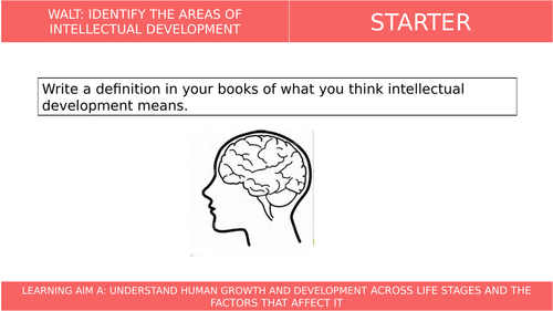 Intellectual development definition health and social care sale