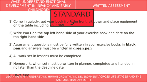 Btec Tech Award In Health And Social Care L1 2 Emotional Development Teaching Resources