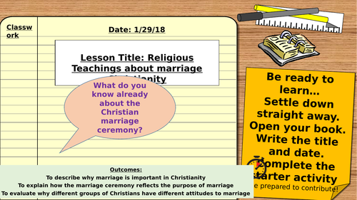 AQA 9-1 Religious Studies: Relationship and Families - Marriage in Christianity