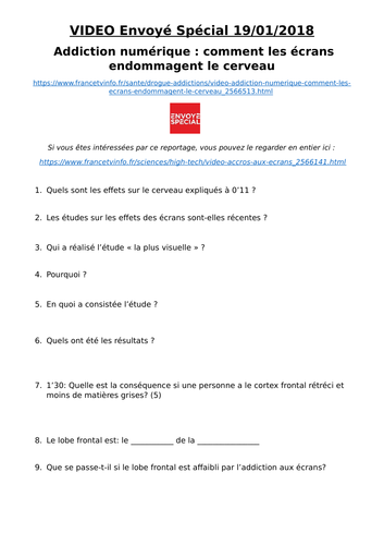 Envoyé Spécial - Addiction numérique : comment les écrans endommagent le cerveau