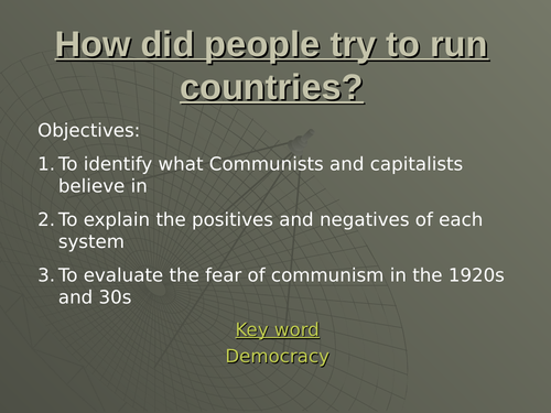 Communism and capitalism