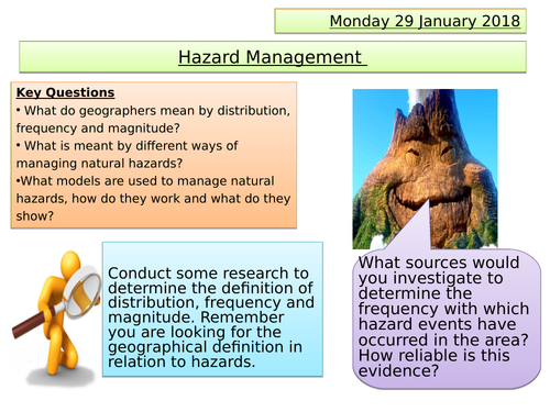 AQA: Hazards: Lesson 2: Managing natural hazards
