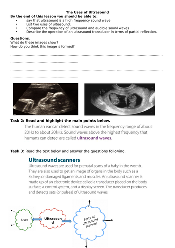 P12.6 Uses of Ultra sound