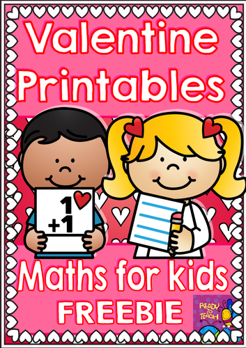 Valentine Love Free Funny Math Sheets for Pre-K/K