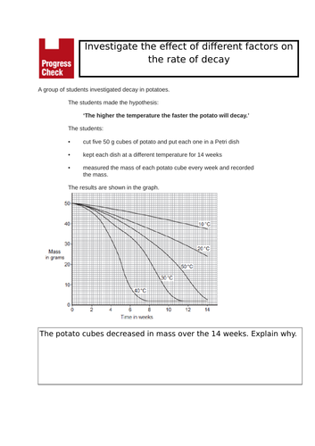 Decay Required Practical Starter (Content)