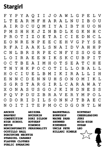 Stargirl  Word Search