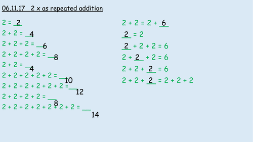 Autumn 2 Maths PPT - Warm up - recap Y1/Y2 curriculum