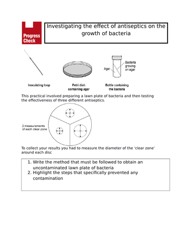 Microbiology Required Practical Starter (skills)