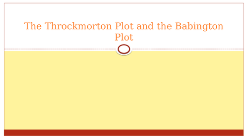 Throckmorton and Babington Plot