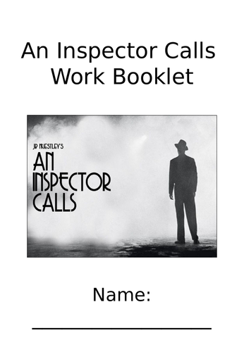 An Inspector Calls Work Booklet