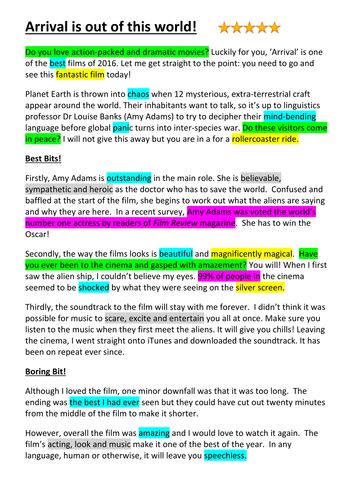 gcse creative writing grade 9 example