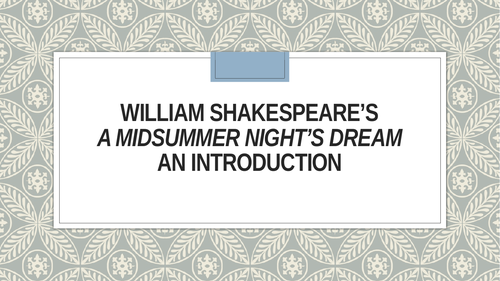 A Midsummer Night's Dream Act 1