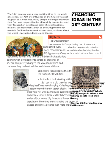 Medicine Through Time - Changes in Ideas 18th Century | Teaching Resources