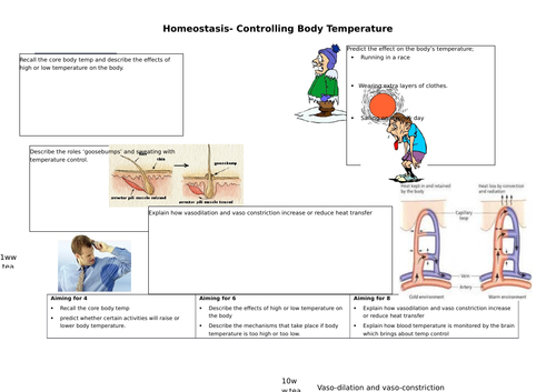 AQA GCSE Controlling Body Temperature