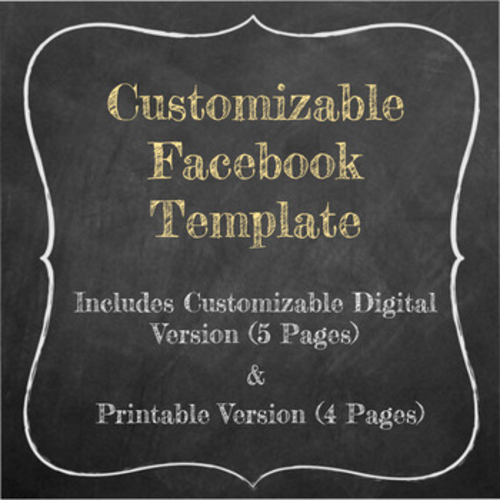 facebook template for students