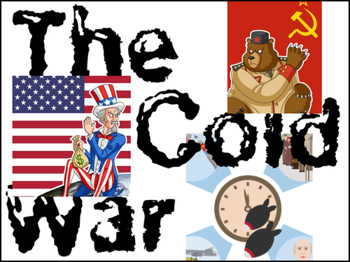 GCSE History Cold war and Superpowers timeline classroom display