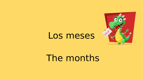 The months and seasons in Spanish