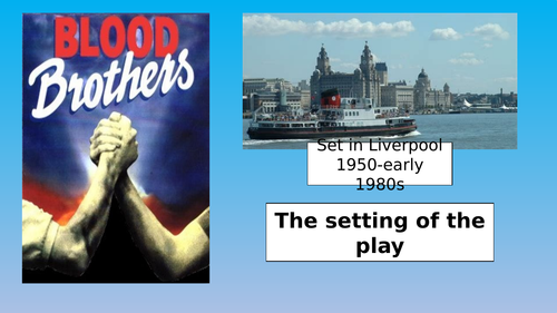 Blood Brothers Resources for GCSE English Literature