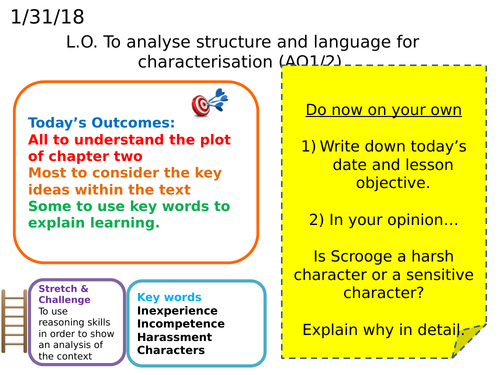 A Christmas Carol assessment - Harsh and sensitive sides of Scrooge