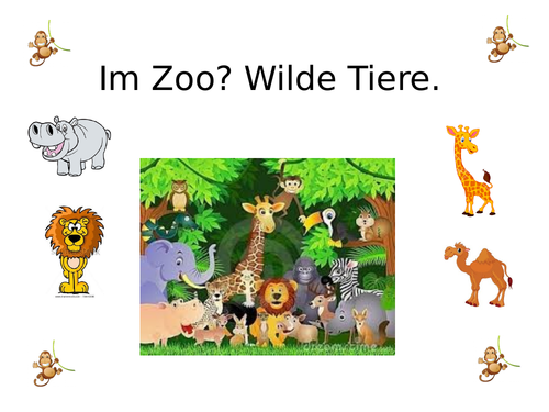 Im Zoo? Wilde Tiere. Teaching Resources