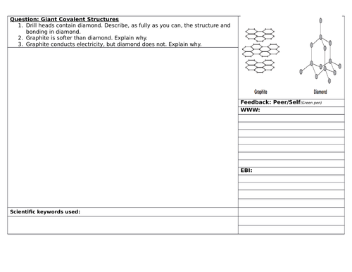 Structuring Feedback Giant Covalent Structures