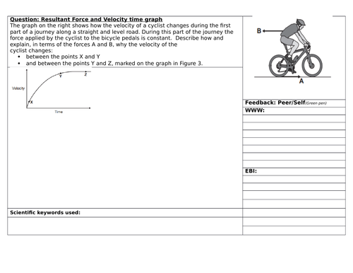 Structuring Feedback on Velocity Time Graphs and Forces