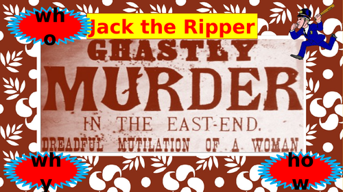 History - interactive Jack the Ripper Lesson