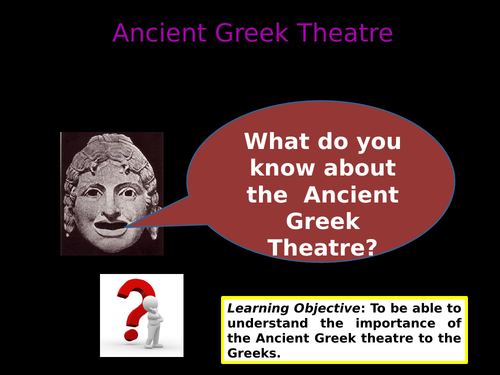 Introduction to the Greek theatre - tragedy and comedy