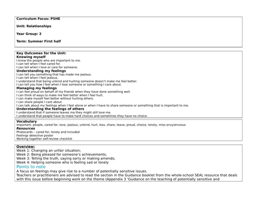 Relationship SEAL Planning Year 2