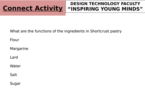practical lesson power point - short crust pastry