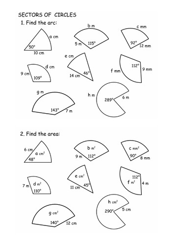 Sectors of Circles