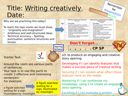 Creative Writing Lesson