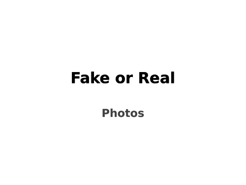 ICT lesson on Hoax Images